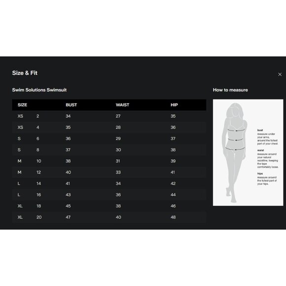 Swim Solutions Black/White Polka Dot Halter Tankini Top Bust Support Size 18 - Picture 7 of 7